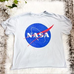 Soft NASA Space Light Blue T Shirt